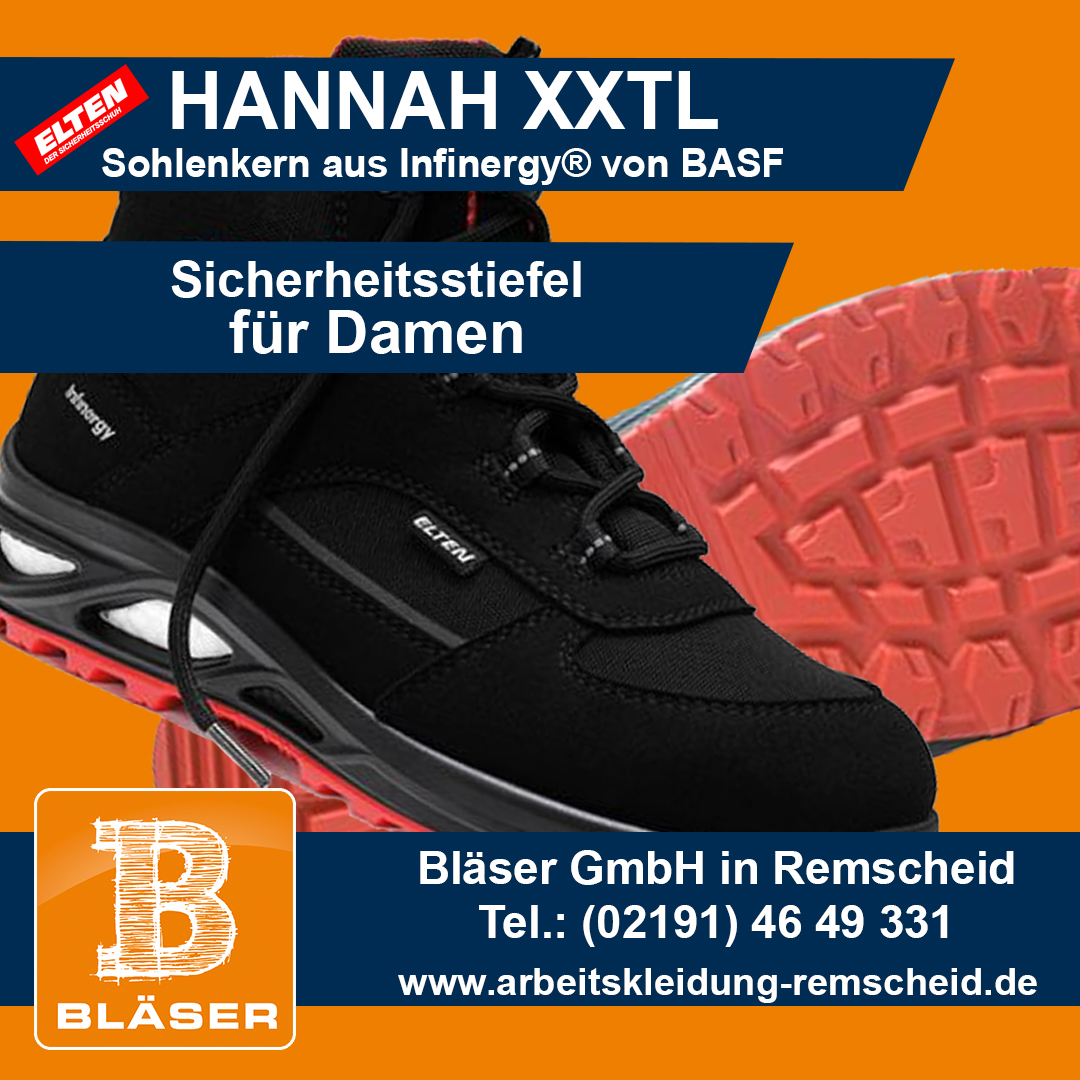 Sicherheitsstiefel in - Arbeitskleidung XXTL - Damen Hannah & Remscheid Elten Textilveredlung